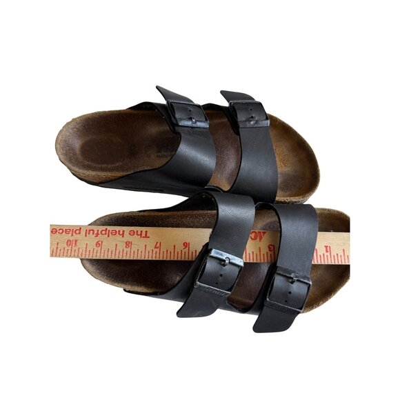 Birkenstock Arizona Two-Strap Buckle Slide Footbed Sandal Unisex Black Brown - Picture 6 of 7